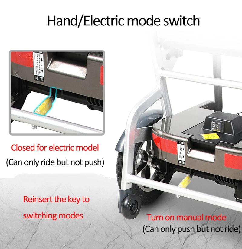 Lightweight Auto Folding Scooters 3 Wheel 4 Wheel Electric Mobility Scooter